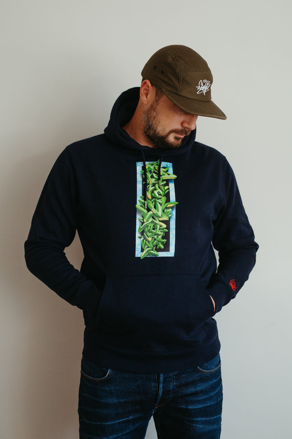 3D Alphabet Organic Hoodie