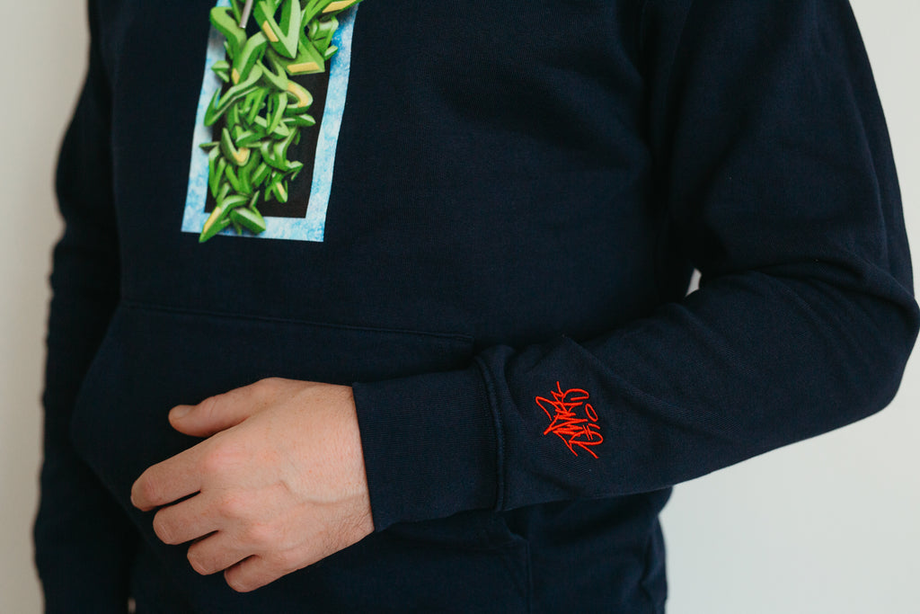 3D Alphabet Organic Hoodie