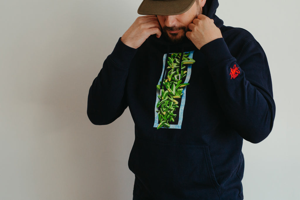 3D Alphabet Organic Hoodie