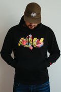 Bang 3d graffiti hoodie 100% organic cotton